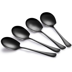 4 opscheplepels zwart