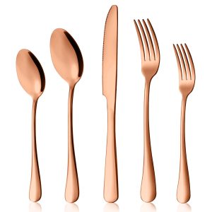 40-delige bestekset rosé goud