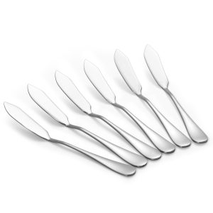 6 botermesjes zilver
