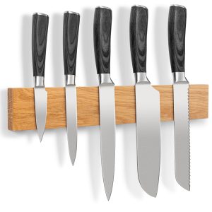 Messenmagneet eikenhout 40cm