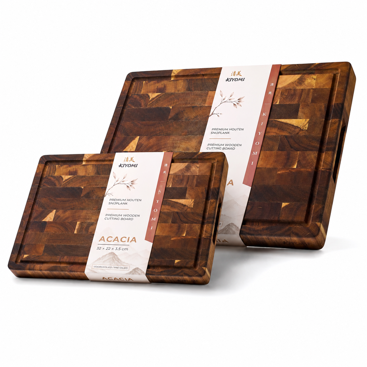 Houten snijplanken set acacia